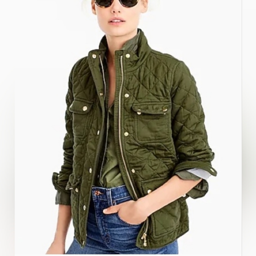 J.Crew quilted jacket size xs